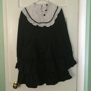 Black Lolita Cosplay Dress + Petticoat